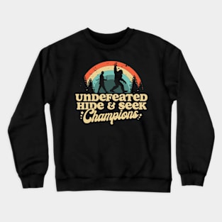 Bigfoot and DB Cooper undefeated hide and seek champions Crewneck Sweatshirt